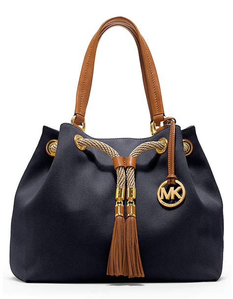 michael kors blue canvas tote|michael kors black canvas tote.